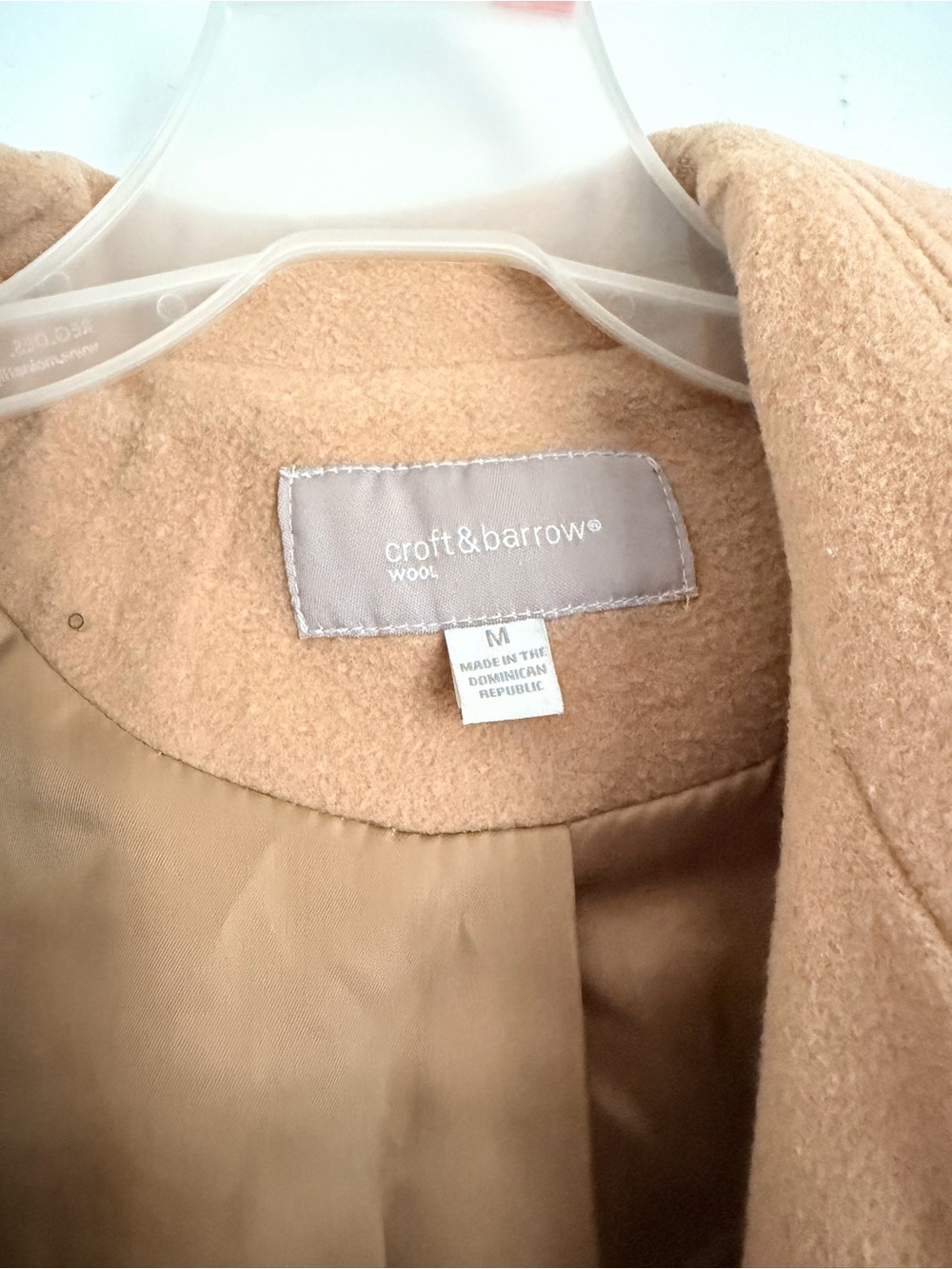 Croft & Barrow Camel Wool Blend Coat | medium - Picture 3 of 7